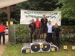 Siegerehrung Compound Herren bei der LM Feldbogen 2018