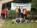 Siegerehrung Compound Damen bei der LM Feldbogen 2018